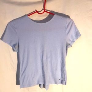Hollister Top open back short sleeve L
